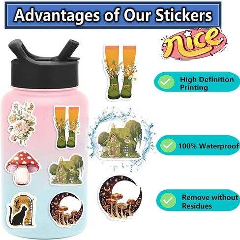 Yoksas Vintage Greek Mythology Stickers - 50Pcs Vinyl Waterproof Greece Twelve Olympians Stickers for Scrapbook,Laptops,Water Bottles in Kuwait