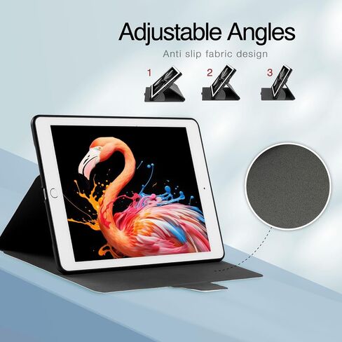 Rotating Case for iPad 9.7 inch 6th/5th (2018/2017), and iPad Air 2 with Auto Sleep/Wake, Unicorn in Saudi Arabia