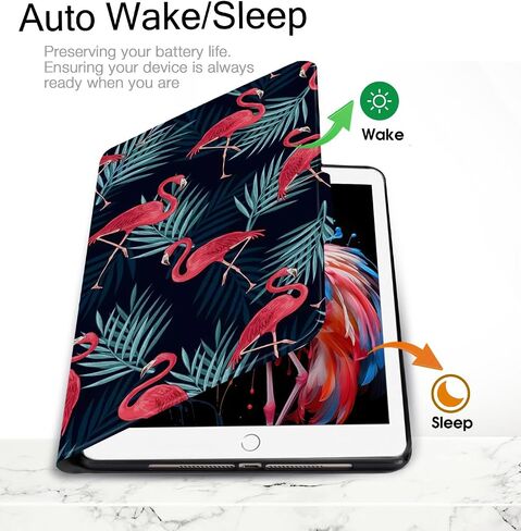 Rotating Case for iPad 9.7 inch 6th/5th (2018/2017), and iPad Air 2 with Auto Sleep/Wake, Unicorn in Saudi Arabia