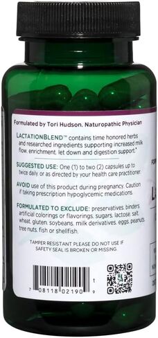 Vitanica Lactation Blend, Lactation Supplement, Breastfeeding Support Increase Breast Milk Supply and Flow, Organic Fennel, Milk Thistle, Fenugreek Seed and More, Non-GMO, Vegan, 60 Capsules in Saudi Arabia