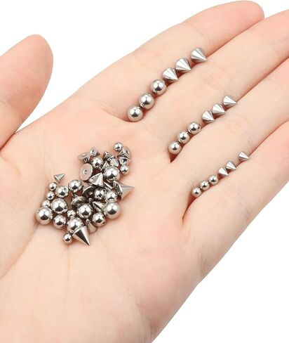 16/14g Replacement Piercing Changing Balls/Cones/Parts for Septum Tongue Bridge Eyebrow Lip Rings Medusa Labret Cheek Belly Button Cartilage Conch Helix Rook Tragus Industrial Earrings in Kuwait