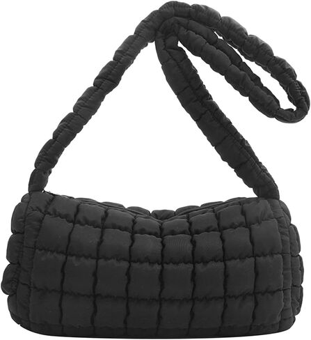 Quilted Tote Bag, Puffer Tote Bag For Women, Stylish Quilted Crossbody Bag Quilted Purse Puffer Shoulder Bag Puffy Tote Bag in Saudi Arabia
