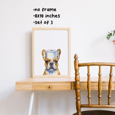 Boat Wades Golden Retriever Dog Bathroom Unframed Wall Art Prints,Funny Dog Bathroom Posters & Prints For Kids Bathroom Toilet Home House Living Room Decor, Goldendoodle Wall Art Prints 8x10 Set Of 3 in Saudi Arabia