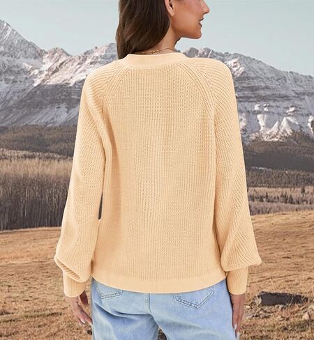 Cropped Cardigan Sweaters for Women Trendy Chunky Cable Knit Soft Cute Loose Sweaters Coats for Casual in Kuwait