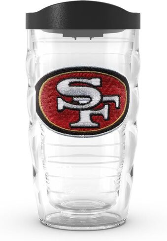 كوب Tervis مصنوع في الولايات المتحدة الأمريكية بجدار مزدوج NFL Kansas City Chiefs معزول يحافظ على المشروبات باردة وساخنة، 16oz، الشعار الأساسي in Kuwait