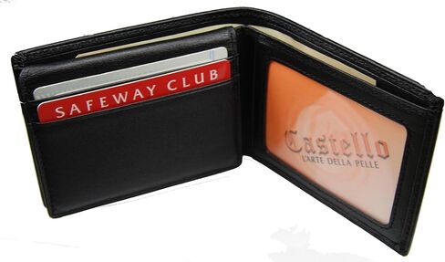 Castello Italian Soft Leather Flip-Up Billfold with Two I.D. in Saudi Arabia