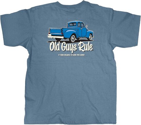 OLD GUYS RULE Men's Graphic T-Shirt, It Took Decades - Father's Day, Birthday Gift - Funny Novelty Tee for Vintage Truck, Car in Kuwait