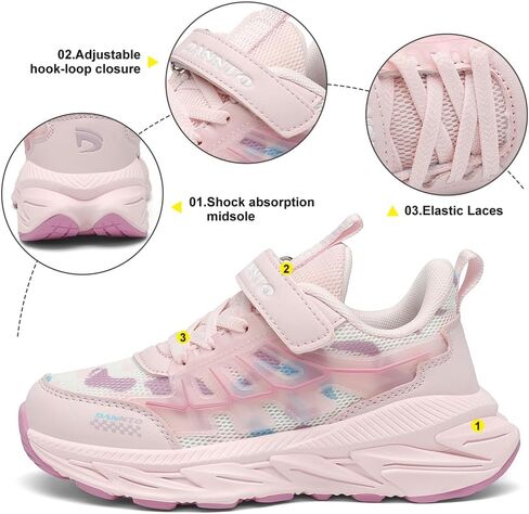 Dannto Kids Sneakers Boys Tennis Shoes Girls Running Shoes Breathable Sports Walking Athletic Shoes for Little Kid/Big Kid in Saudi Arabia