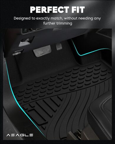 Floor Mats for Hyundai Sonata FWD 2020-2023, Kia K5 2021-2023, Only for FWD Models, All Weather Protection, 3pcs FloorLiner Combo Set in Saudi Arabia