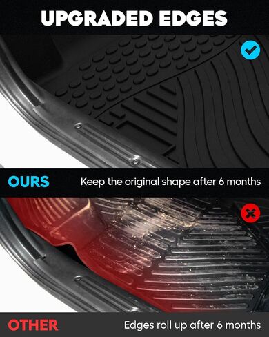 Floor Mats for Hyundai Sonata FWD 2020-2023, Kia K5 2021-2023, Only for FWD Models, All Weather Protection, 3pcs FloorLiner Combo Set in Saudi Arabia