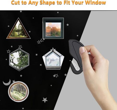 Portable Blackout Curtains 118" x 57", 100% Portable Blackout Shades, Blackout Window Cover with Hook and Loop Tape, Temporary Blackout Blinds for Windows, Baby Nursery, Bedroom, Travel in Saudi Arabia