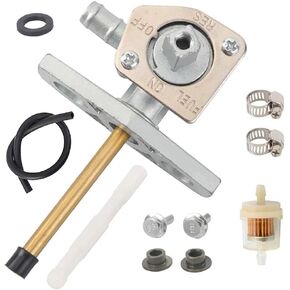 Fuel Vavle Petcock Shut off Tank Switch Fits For Honda TRX 250EX 350 400 420 Rancher TRX400 450 500 Foreman Recon 250 Rubicon 500 650 Fuel Tank Petcock Valve Assembly Replace 16950-HM8-003
