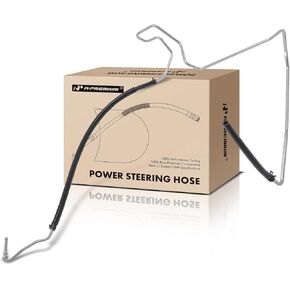 A-Premium Power Steering Hose Return Hose Line Assembly Without Magnetic Variable Assist, with Cooler Compatible with Buick LeSabre 00-05, Park Avenue 99-05 & Pontiac Bonneville 00-05, 3.8L, From Gear