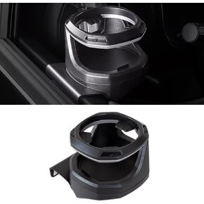 MAXDOM Cup Holder Fit for (2021-2024) Bronco (1PCS - Left, Silver Circle)