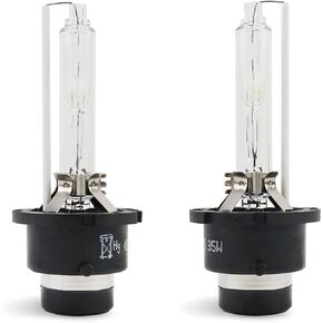 D2S Xenon HID Headlight Bulbs 6000K Cool White 35W Compatible with 2008-2014 Infiniti G25 G35 G37, D2S C1 Replacement Bi-Xenon Lights Headlamps Projector Lights, Pack of 2