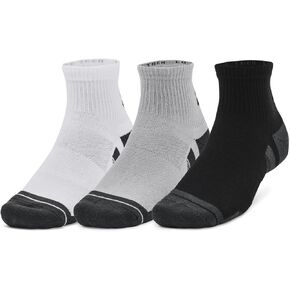 Under Armour 1379510-11-MD Unisex UA Performance Tech 3-Pack Quarter Socks Mod Gray MD