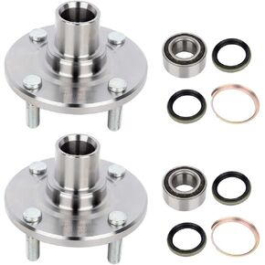 SCITOO Front Wheel Bearing and Hub Assembly Replaces 518507 fit for Toyota Corolla 1988-2002, for Chevrolet Prizm 1998-2002, for Geo Prizm 1993-1997 Hub Bearing 4 Lugs NO/ABS [2pc]