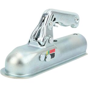 Straight Trailer Coupler, Straight Tongue Trailer Coupler 2in Hitch Ball Coupler800kg Load Capacity for 2in Round Tube