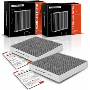 A-Premium 2-PC Cabin Air Filter with Activated Carbon Compatible with Jaguar XF 2009-2015, XJ 2010-2019, XFR 2010-2015, XJR 2014-2017, XFR-S 2013-2015, XJR575 2018-2019