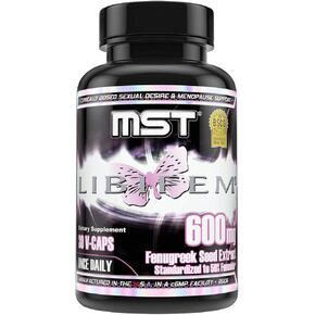 MST Libifem, Fenugreek Seed Extract Capsules, Boost Desire, Libido, Arousal and Satisfaction Plus Menopause Health Support, Supplement for Women, 30 Count, BSCG Certified Drug Free.