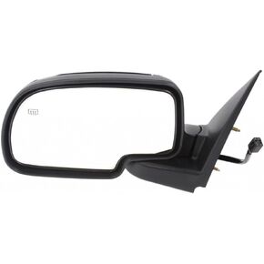 For Chevy Silverado 1500 1999 2000 2001 2002 Door Mirror Passenger Side | Power Remote | Heated | Chrome | Replacement For 335-5401R3ECH, 15179830 | GM1321173