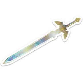 Bargain Max Decals Zelda Inspired Shield and Sword Window Laptop Car Sticker 5.5"