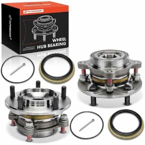 A-Premium 2 x Front Wheel Bearing and Hub Assembly with 5-Lug Compatible with Toyota Tundra 2007-2018, Sequoia 2008-2018, 4WD