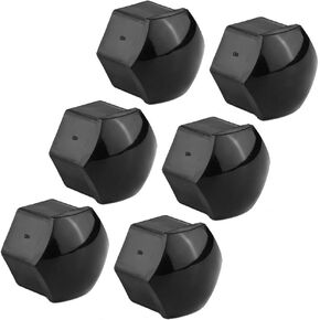 POCREATION Black Lug Nut Covers 20Pcs Wheel Lug Nut Cover, 20Pcs 21Mm Nut Car Wheel Auto Hub Screw Anti Theft Cover Car Wheel Bolt Dust (Black)