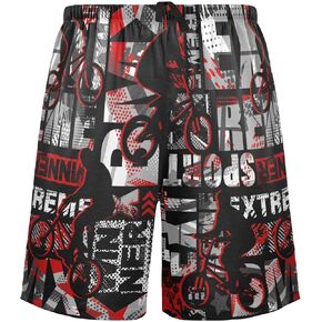 visesunny Men's Pajama Shorts Summer Pattern Soft Comfort Elastic Waistband Men Lounge Sleep Shorts with Pockets Sleepwear