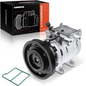 A-Premium A/C Compressor with Clutch Compatible with Hyundai Elantra 1.8L 2.0L 1998-2000, Tiburon 2.0L 1998-2001