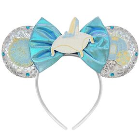 Princess Mouse Ears Headband for Women Tiana Mouse Ears for Adult Park Ears