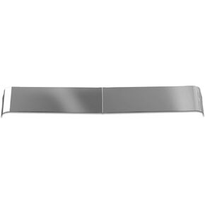 RoadWorks | Stainless Steel Rival 13" Straight Drop Post Mount Visor for Peterbilt Legacy Cab Ultracab and Flat Top Trucks | 35940
