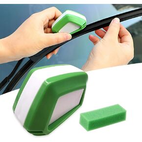 1 PC Car Windshield Wiper Regroover, ABS Wiper DIY Cleaning Car Wiper Blade Cutter Repairer, Smart Quickly Repair Tool Maintenance Accessories, Compatible with Most Cars (Green & White)