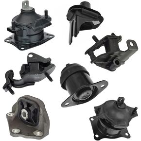TRQ 7 Piece Engine & Transmission Motor Mount Kit Compatible with 04-08 Acura TSX 2.4L