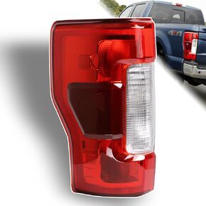 Tail Rear Lights W/Blind Spot Module Halogen Compatible with Ford F250 F350 Super Duty 2017 2018 2019 Brake Taillights Lamp Assembly Right Passenger Side Replace KC3Z13404C