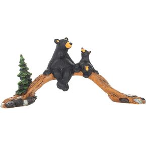 DEMDACO Bearfoots by Jeff Fleming The Bridge Black Bear 4 x 11 Hand-cast Resin Tabletop Figurine Sculpture