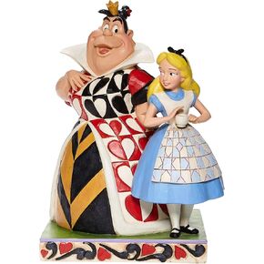 Enesco Disney Traditions by Jim Shore Alice in Wonderland and The Queen of Hearts Figurine, 8.25 Inch, Multicolor