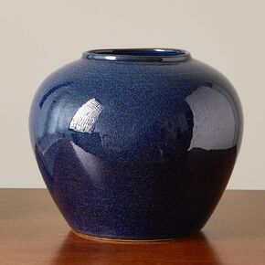 Blue Vase for Home Decor, Minimalist Ceramic Vases, Large Vases for Living Room Decor,Big Blue Vase, Tall Vases for Table,Mantle,Shelf Decor