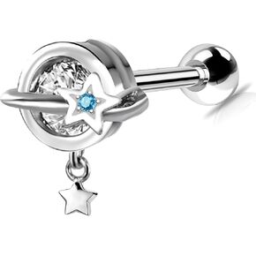 Dangle 16G Planet Conch Piercing Jewelry Cartilage Earrings Stainless Steel 316L Helix Earrings Tragus Jewelry Front Helix Piercing Studs