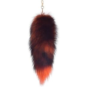 Keychain Pendant, Plush Foxtail Hanging Ornament Keyring Charm Foxtail Bag Charm Plush Material