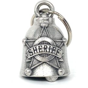 Bravo Bells Sheriff Bell - Biker Bell Accessory or Key Chain for Good Luck on The Road