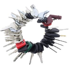 Solarhome 56 Ignition Key Set Equipment Keys Heavy Equipment Key Set for Bobcat CASE Caterpillar Genie GRADALL HYSTER JCB JLG Komatsu SANY MULTIQUIP KOBELCO New Holland KUBOTA Volvo & More