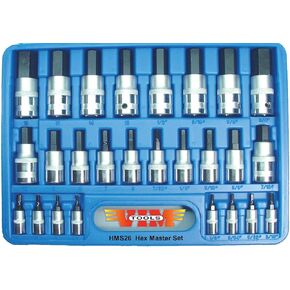 Durston Manufacturing Co HMS26 Master Hex Drive Set - 26 Piece