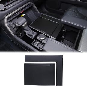 Aunginsy Car Center Console Cup Holder Panel Trim Cover Compatible with Toyota Tundra/Sequoia 2022-2025 Inner Central Control Water Cup Holder Panel Molding Decor Cover Accessories High Configuration