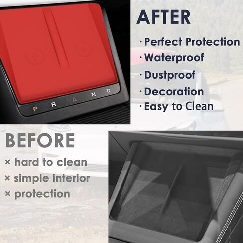 حصيرة سيليكون للشحن اللاسلكي لوحدة التحكم المركزية متوافقة مع طراز Tesla X S 2025 2024 2023 2022 ملحقات منقوشة وسادة حماية داخلية سجادات ترقية غطاء حماية جزء ديكورات (أسود) in Kuwait