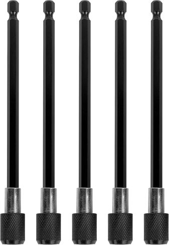 6PCS Drill Bit Extension Quick Release Screwdriver Bit Holder 2.36" 4" 6" 1/4 inch Hex Shank Drill Bit Extender Magnetic Bit Extension Adapter Set for Power Screwdriver Drill Impact Driver in Saudi Arabia