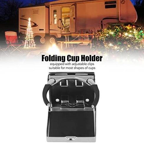 Adjustable Drink Holder,KIMISS Foldable Cup Holder Water Drink Cup Stand Stainless Steel Drink Cup Mount for Boat Yacht Car Yachting RV in Saudi Arabia