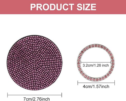 قطعتان من قواعد أكواب السيارة، قواعد أكواب السيارة من حجر الراين لحاملات الأكواب، مقاومة للصدمات، عازل للحرارة، مع حلقة زر إشعال السيارة، مناسبة لمعظم السيارات الشائعة (أبيض) in Kuwait