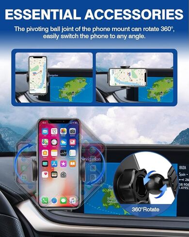 Autorder Car Phone Holder for 2022 2023 2024 2025 Kia EV6 Accessories Phone Mount 12.3-Inch Screen Cell Phone Automobile Cradles Hands-Free 360 Degree Rotation in Saudi Arabia