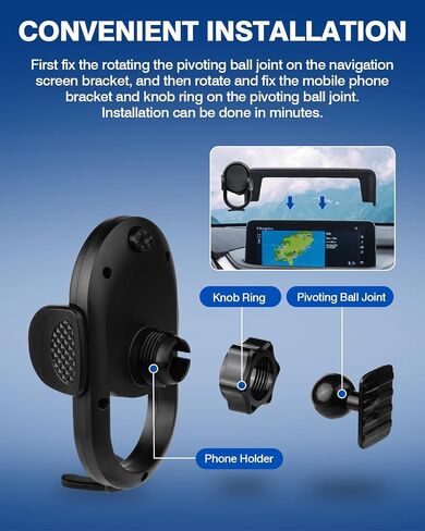 Autorder Car Phone Holder for 2022 2023 2024 2025 Kia EV6 Accessories Phone Mount 12.3-Inch Screen Cell Phone Automobile Cradles Hands-Free 360 Degree Rotation in Saudi Arabia